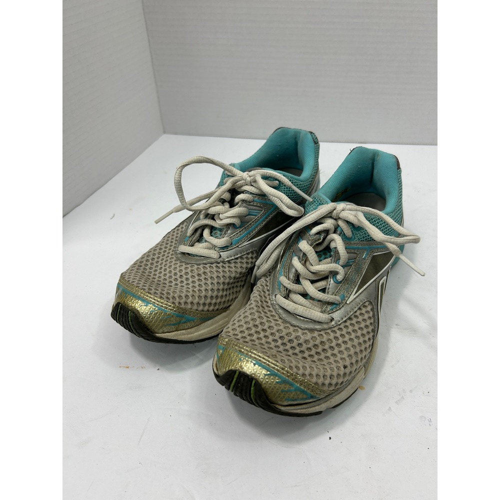 Reebok Mesh Pheehan Run 2.0 Sneakers 6 Grey Teal Silver Athleisure Sporty Y2K‎
